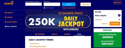 shabiki daily jackpot.
